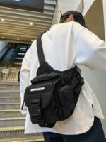 작업복 메신저 백 남녀 야외용 대형 안장 가방 허리 가방 사진 가방 슈퍼 안장 가방 다기능 전술 어깨 가방 트렌드