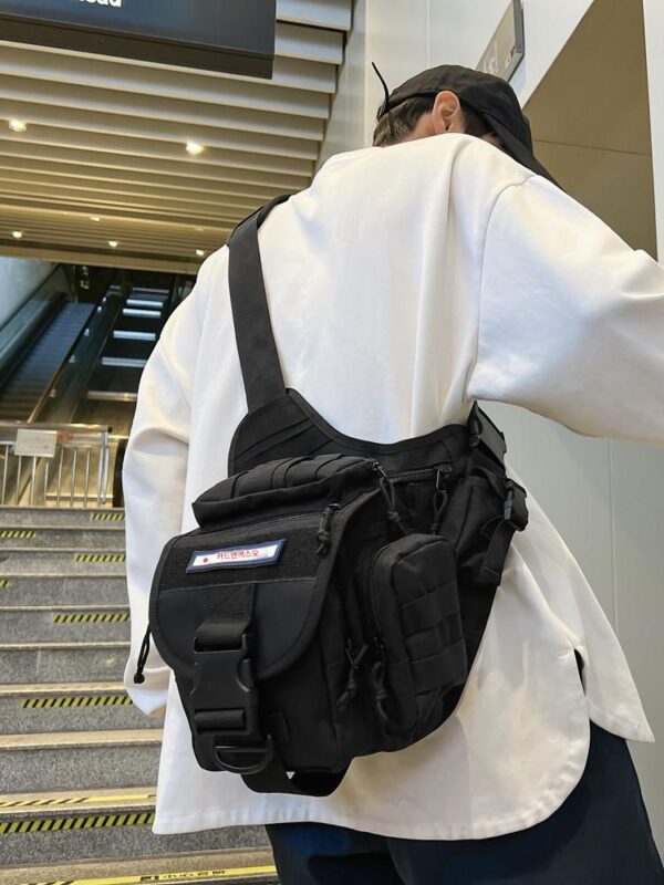 작업복 메신저 백 남녀 야외용 대형 안장 가방 허리 가방 사진 가방 슈퍼 안장 가방 다기능 전술 어깨 가방 트렌드