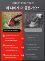 가정용 소형 잔디 깎는 기계 리튬 배터리 전기 잡초 제거기 헤지 트리머 잔디 깎는 기계 휴대용 잔디 깎는 기계 - 이미지 3