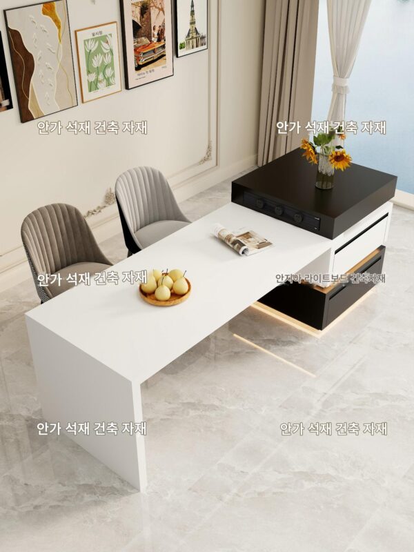 록 플레이트 아일랜드 다기능 다이닝 테이블 통합 이탈리아 심플 라이트 럭셔리 커스텀 접이식 티 다이닝 테이블