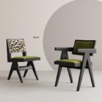 중년 스타일 견고한 원목 식탁의자 홈 노르딕 소형 아파트 디자이너 찬디가르 의자 노르딕 등받이 레저 의자