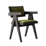 중년 스타일 견고한 원목 식탁의자 홈 노르딕 소형 아파트 디자이너 찬디가르 의자 노르딕 등받이 레저 의자 - 이미지 5