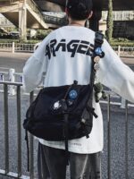 프랑스 컬러린 카이트 메신저백 남성 대용량 한국 버전 업무용 가방 메신저백 방수 숄더백