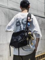 프랑스 컬러린 카이트 메신저백 남성 대용량 한국 버전 업무용 가방 메신저백 방수 숄더백 - 이미지 3