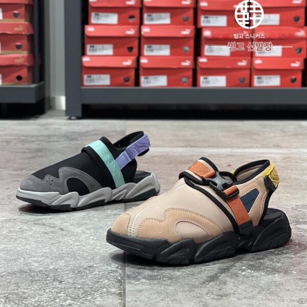 빙고 신발장 푸마 푸마 TS-01 레트로 남성 및 여성 비치 올매치 캐주얼 바오터우 샌들 390748