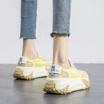 발레 포레스트 검프 대디 슈즈 여성 플랫폼 두꺼운 밑창 흰색 슈즈 2024년 봄 신상품 통기성 올매치 스포츠 캐주얼 슈즈