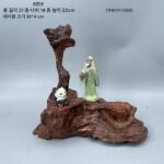 천연 뿌리 예술 뿌리 조각 풍화된 죽은 나무 보라색 점토 찻 주전자 디스플레이 받침대 보석 보관 선반 장식 장식품 A3 - 이미지 4