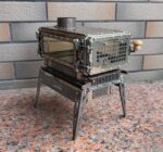 Shitie 야외용 나무 난로 텐트 난방 난로 피크닉 접이식 난로 캠핑 휴대용 쿠커 홈 소형 벽난로