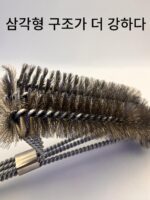 바베큐그물 세척솔 스테인리스 스틸 와이어 와이어 브러시 세척 바베큐 그릴 바베큐 그릴 스틸 브러시 특수 세척 도구 - 이미지 2
