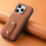 MaSafe 자석 카드 홀더 iPhone15promax 모바일 폰 케이스 2 in 1 분할 Apple 14 고급 가죽 13pro 남성용 비즈니스 12 무선 충전 15plus 새로운 고급 느낌 - 이미지 3