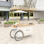 새로운 철제 꽃차 개인 맞춤형 상업 거리 홍보 카트 커피 모바일 판매 차량 인터넷 연예인 시장 노점 - 이미지 2