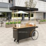 새로운 철제 꽃차 개인 맞춤형 상업 거리 홍보 카트 커피 모바일 판매 차량 인터넷 연예인 시장 노점 - 이미지 3