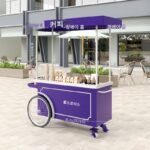 새로운 철제 꽃차 개인 맞춤형 상업 거리 홍보 카트 커피 모바일 판매 차량 인터넷 연예인 시장 노점 - 이미지 4