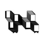 프랑스 La Chance Rocky 3D 입체 기하학적 책장 디스플레이 캐비닛 선반 커피 테이블 사이드 테이블 - 이미지 5