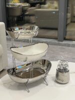 일본 수입 라이트 럭셔리 하이엔드 다층 과일 접시 홈 거실 커피 테이블 간식 접시 사탕 견과류 접시 장식품