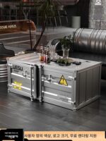 산업 스타일 커피 테이블 컨테이너 보관 캐비닛 인터넷 셀럽 사무실 휴게실 크리에이티브 아이언 보관 낮은 캐비닛 사이드 캐비닛