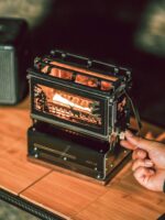 검은색 솔리드 등유 램프 야외 오일 램프 불 구경 오일 램프 스토브 야외 등유 램프 오일 스토브 난방 차 요리