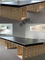 로그 디자이너 회의 테이블 오션 보드 맞춤형 다중인용 조합 책상 컴퓨터 테이블 현대적이고 심플한 이탈리아 스타일 - 이미지 4