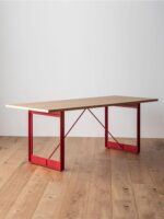 자작나무 작업대 컴퓨터 테이블 책상 홈 거실 식탁 직사각형 책상 회의 테이블 책상 - 이미지 2