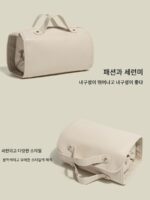 CHREES&KFLLH 고급 방수 접이식 화장품 가방 2024년 신형 휴대용 대용량 여행 보관 가방 - 이미지 3