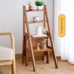 가정용 접이식 의자 사다리 2in1 듀얼 퍼포즈 스텝 스툴 2단 스툴 두꺼워진 다기능 변형 스툴 - 이미지 4