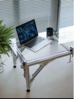 강화 유리 커피 테이블 심플 모던 라이트 럭셔리 디자이너 북유럽 직사각형 금속 커피 테이블 거실 홈 미니멀리스트 - 이미지 4