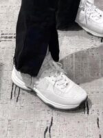 홍콩 울 샤넬 스타일 아빠 신발 여성용 2024 봄 새로운 스타일 인터넷 유명인 복고풍 두꺼운 밑창 스포츠 캐주얼 신발 트렌디 신발 - 이미지 3