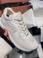 홍콩 울 샤넬 스타일 아빠 신발 여성용 2024 봄 새로운 스타일 인터넷 유명인 복고풍 두꺼운 밑창 스포츠 캐주얼 신발 트렌디 신발 - 이미지 5