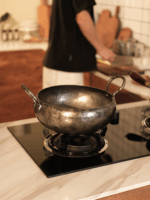 장추 순수 수제 단철 이중 귀 고급 철제 냄비 스튜 냄비 국 냄비 가정용 냄비 국 냄비 무코팅 비질화 노스틱 냄비 - 이미지 4