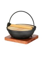 주철 냄비 레스토랑 핫팟 호텔 주철 건조 냄비 홈 스키야키 냄비 작은 핫팟 냄비 일본식 매달린 냄비 앤틱 평평한 바닥 - 이미지 5