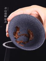 광석 비다공성 차 여과기 필터 가정용 차 여과기 차 세트 액세서리 차 여과기 차 여과기 통합 페어 컵 차 양조 유물 - 이미지 2