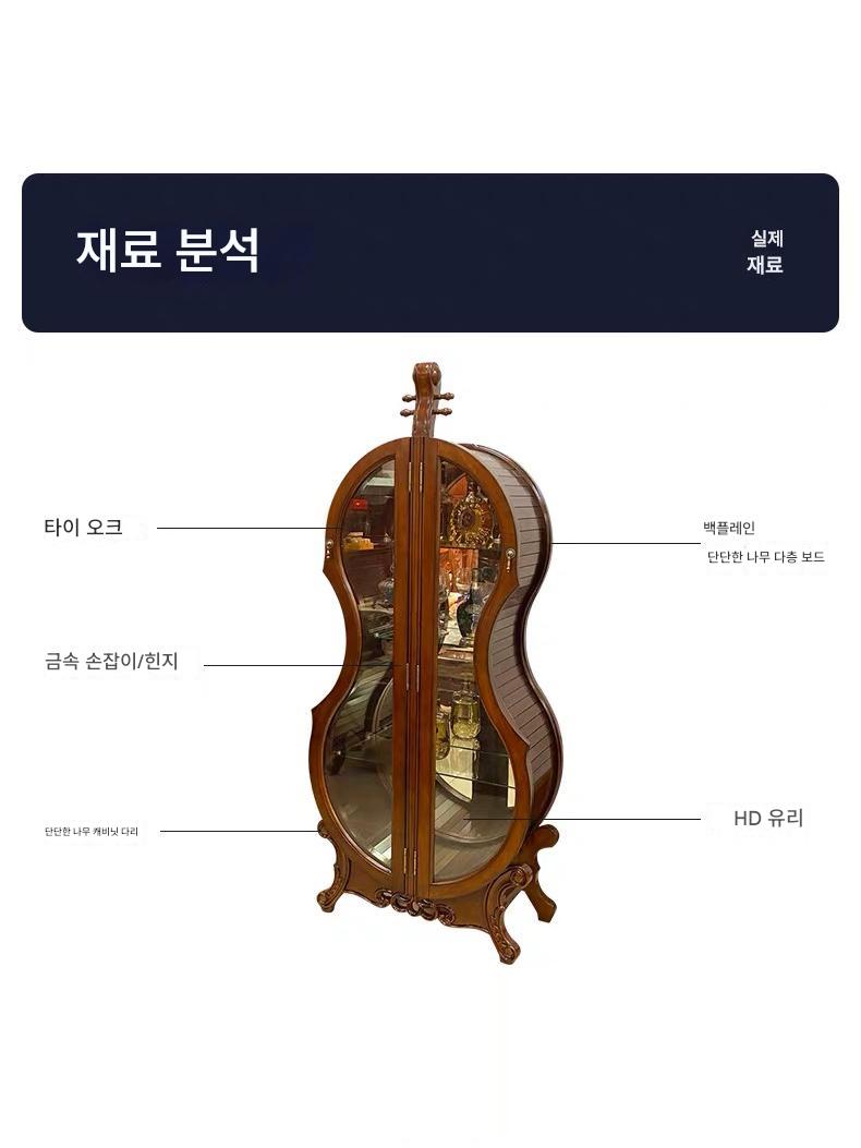 main_798710476916_0-1 견고한 나무 미국 첼로 와인 캐비닛 다이닝 사이드 캐비닛 유리 더블 도어 조각 유럽 디스플레이 캐비닛 홈 라이트 럭셔리 거실 - 이미지 1