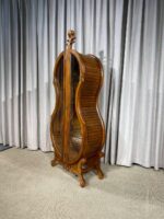 견고한 나무 미국 첼로 와인 캐비닛 다이닝 사이드 캐비닛 유리 더블 도어 조각 유럽 디스플레이 캐비닛 홈 라이트 럭셔리 거실 - 이미지 2