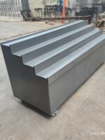 과일 선반 맞춤형 계단식 크리에이티브 다층 디스플레이 캐비닛 스낵 과일 및 야채 랙 강철 및 목재 계단식 과일 랙 - 이미지 2