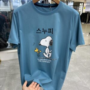 H 홈 99 코튼 하이행잉 통기성 쿨 캐비닛 컷 라벨 여름 코튼 비즈니스 캐주얼 남성용 반팔 티셔츠