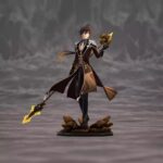 애니메이션 장난감 Genshin Zhongli Rock God Rock King Emperor 스탠딩 게임 주변 애니메이션 피규어 장식품