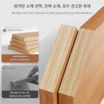 견고한 목재 소파 뒷부분 랙 벽면 거실 수납 침실 침대 머리와 꼬리 공간 활용 틈새 길고 좁은 캐비닛 - 이미지 2