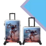 건담 클래식 어린이용 가방 유니섹스 경량 탑승 무소음 유니버설 휠 가방 20인치 트롤리 케이스 - 이미지 3