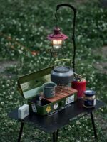 ISE MOUNT 야외 피크닉 커피 박스 트렌디 장난감 철제 상자 캠핑 커피 포트 보관 도구 상자 - 이미지 4