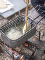 코만 아웃도어 두꺼워진 도시락 조리용 알루미늄 압력방출 도시락 세트 피크닉 장비 튀김 및 끓이기 다목적 도시락 - 이미지 3