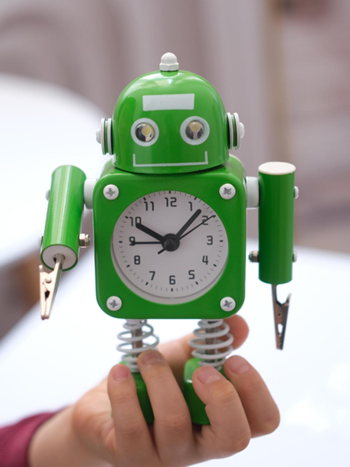 main_801444932410_0-1 초등학생 알람 시계 로봇 장난감 소년 특별 일어나기 2024 새로운 침대 옆 작은 알람 시계 어린이 시계 - 이미지 1