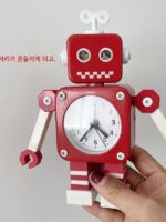 초등학생 알람 시계 로봇 장난감 소년 특별 일어나기 2024 새로운 침대 옆 작은 알람 시계 어린이 시계 - 이미지 2