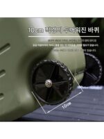 풀로드와 대형 휠이 있는 식품 등급 PE 야외 캠핑, 초대형 버킷에 적합, 휴대성, 두껍고 대용량 물탱크 - 이미지 3