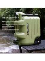 풀로드와 대형 휠이 있는 식품 등급 PE 야외 캠핑, 초대형 버킷에 적합, 휴대성, 두껍고 대용량 물탱크 - 이미지 5