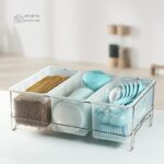 젓가락과 숟가락 보관 바구니 식기 배수 랙 데스크탑 상업용 소독 캐비닛 특수 젓가락 랙 3 그리드 파티션 - 이미지 2