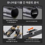 새로운 낚시 상자 낚시 의자 더블 터렛 브라켓 유니버설 더블 헤드 더블 막대 코너 낚시 더블 막대 랙 더블 터렛 시트 낚시 장비 - 이미지 5