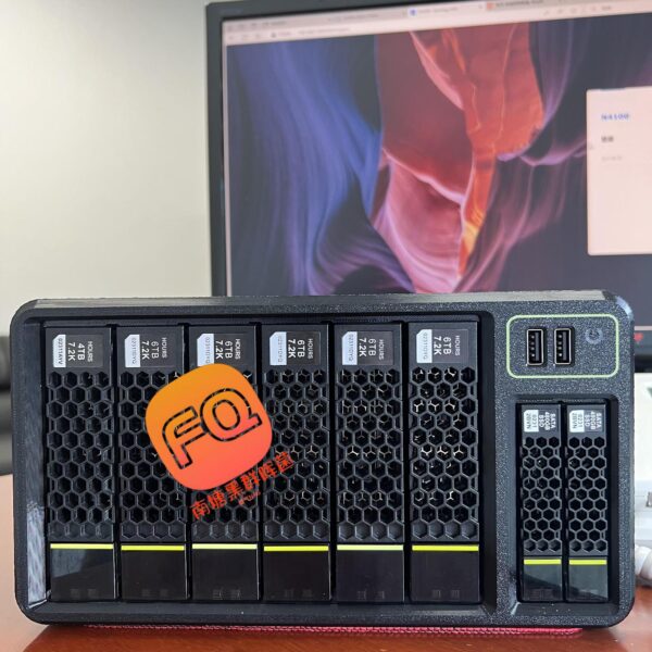 6슬롯 NAS 섀시 블랙 Synology 섀시 네트워크 홈 스토리지 소형 섀시 Feiniu NAS 맞춤형 섀시