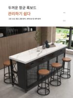 오픈형 주방 섬 캐비닛 분리형 센터 섬 레스토랑 작업대 조리대 식사 사이드 캐비닛 보관 캐비닛 티 캐비닛 - 이미지 3