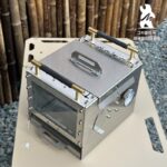 야외 바베큐 그릴 가정용 무연 스테인리스 스틸 소형 휴대용 숯 캠핑 안뜰 실내 새 두꺼운