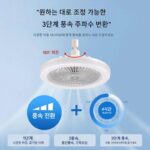 E27 나사 팬 램프 벽 조명 통합 2-in-1 LED 홈 침실 램프 레스토랑 천장 샹들리에 욕실 히터 - 이미지 3